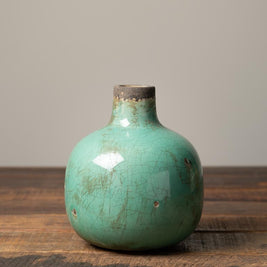 Vase Céramique VERT D'EAU 15.5 cm, Chehoma