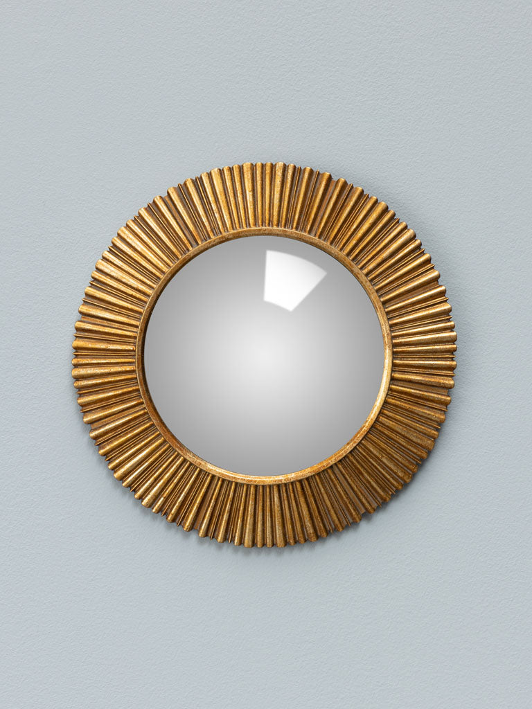 Grand Miroir convexe doré Sanctus