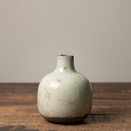 Vase grès vert-de-gris 12.5cm