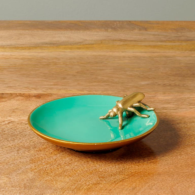 Vide poche émail vert insecte - CHEHOMA