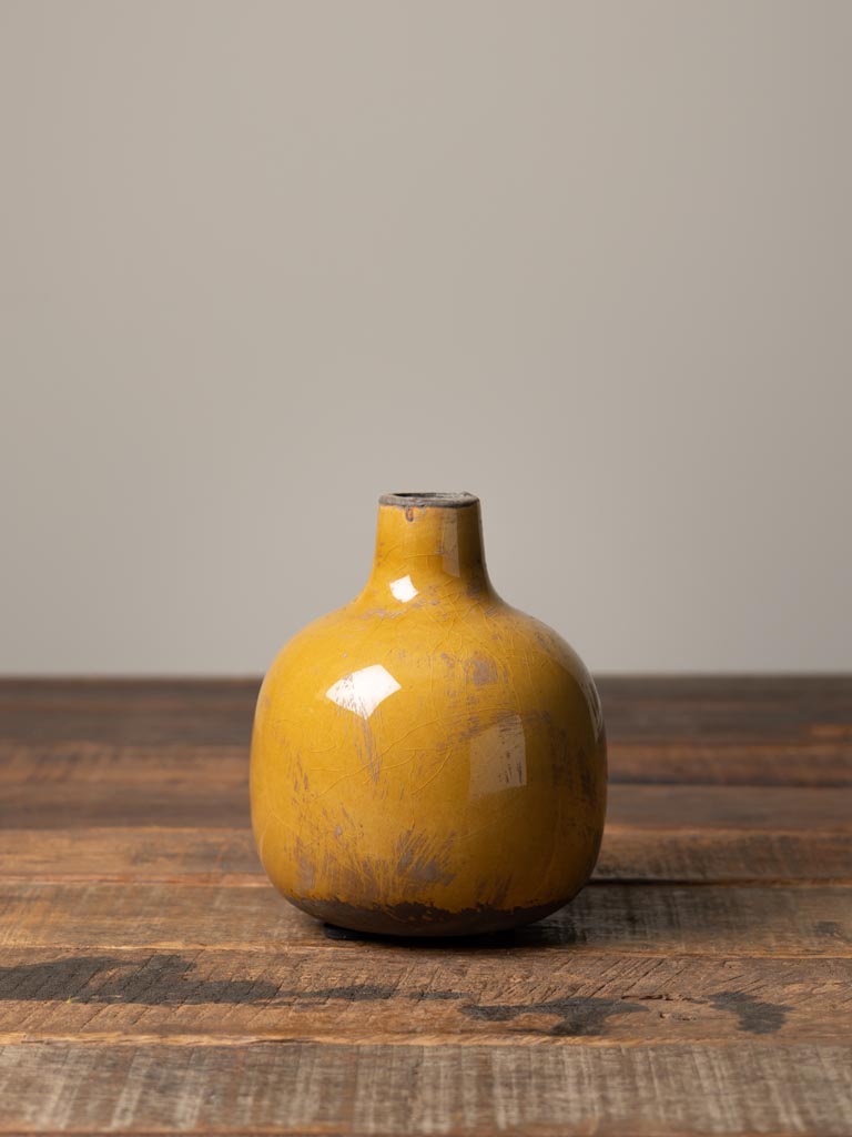 Vase Céramique Moutarde 12.5 cm