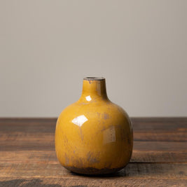 Vase Céramique Moutarde 12.5 cm