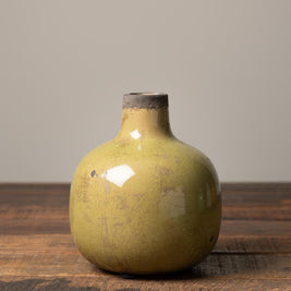 Vase Céramique VERT 15.5 cm, Chehoma