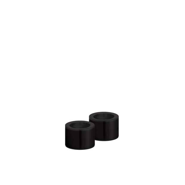 Bougeoir Chrome set de 2
