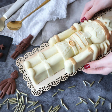 Moule en silicone pour bûche Casse-Noisette 3D