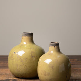 Vase Céramique VERT 15.5 cm, Chehoma