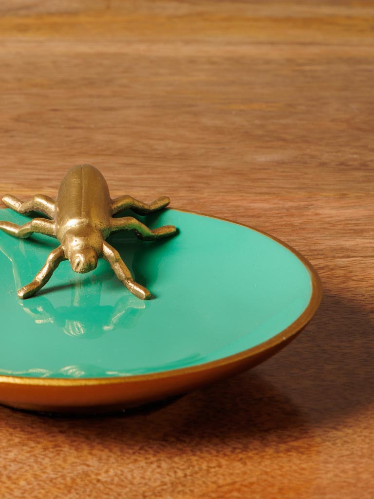 Vide poche émail vert insecte - CHEHOMA