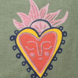 Pochette Kaki et Ex-Voto coloré - CHEHOMA