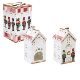PHOTOPHORE EN PORCELAINE EN BOITE CADEAUX NUTCRACKER