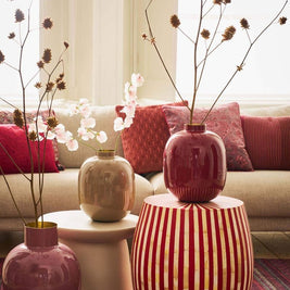 Vase en Métal en Coloris Rouge Foncé 32 cm - PIP STUDIO