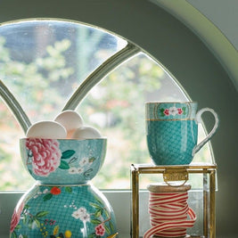 Bol Blushing Birds en Coloris Bleu 12 cm