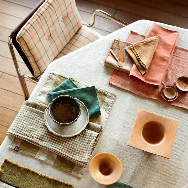 NAPPE PISE - KAKI 170x170cm