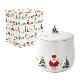 POT A BISCUITS EN PORCELAINE EN BOIT LET IT SNOW