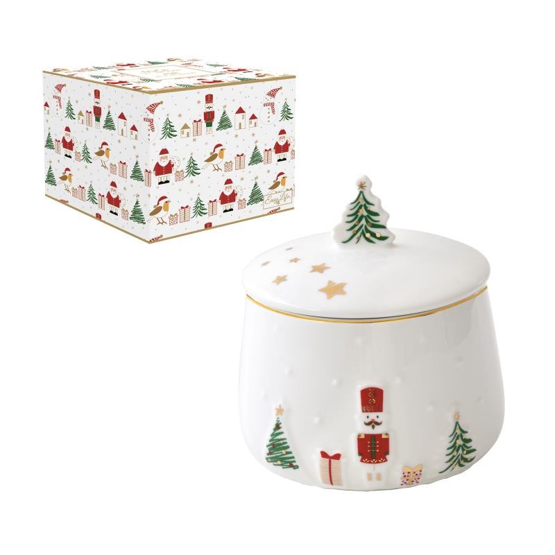 Pot à sucre en porcelaine LET IT SNOW