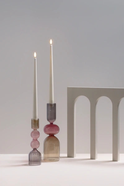 Bougeoir en verre mluti-couleurs - MEDELIN Taille L