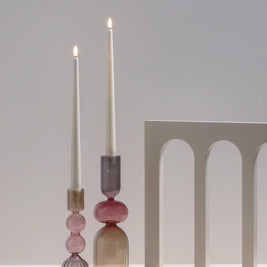 Bougeoir en verre mluti-couleurs - MEDELIN Taille L