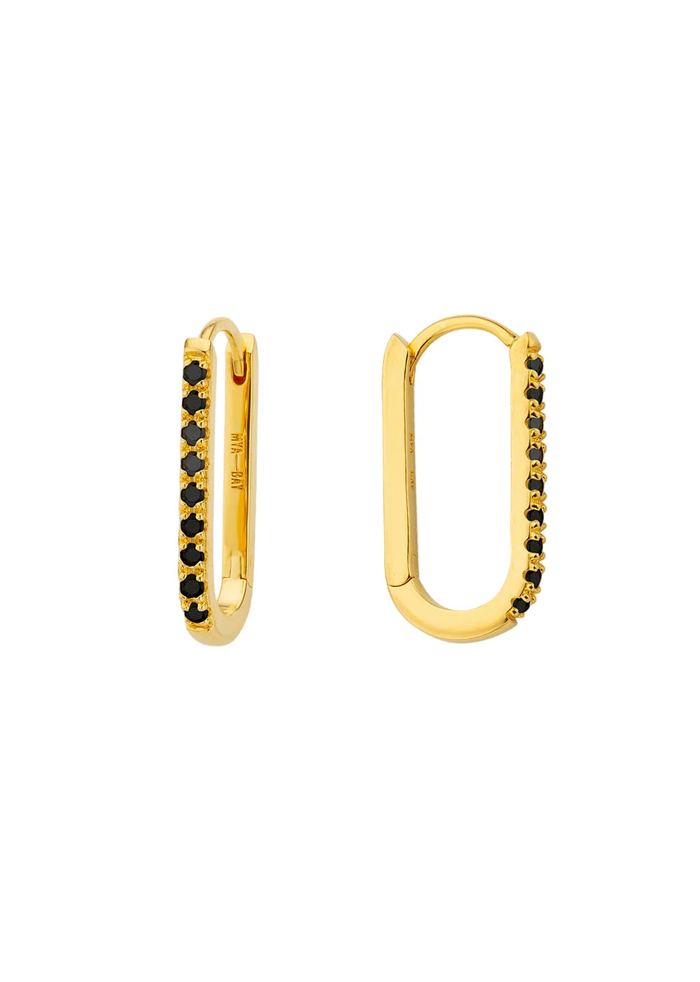 BOUCLES D'OREILLES - BLACK SHINY JAZZY