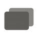 Set de table flexi, par 2, 2 tons Gris - L