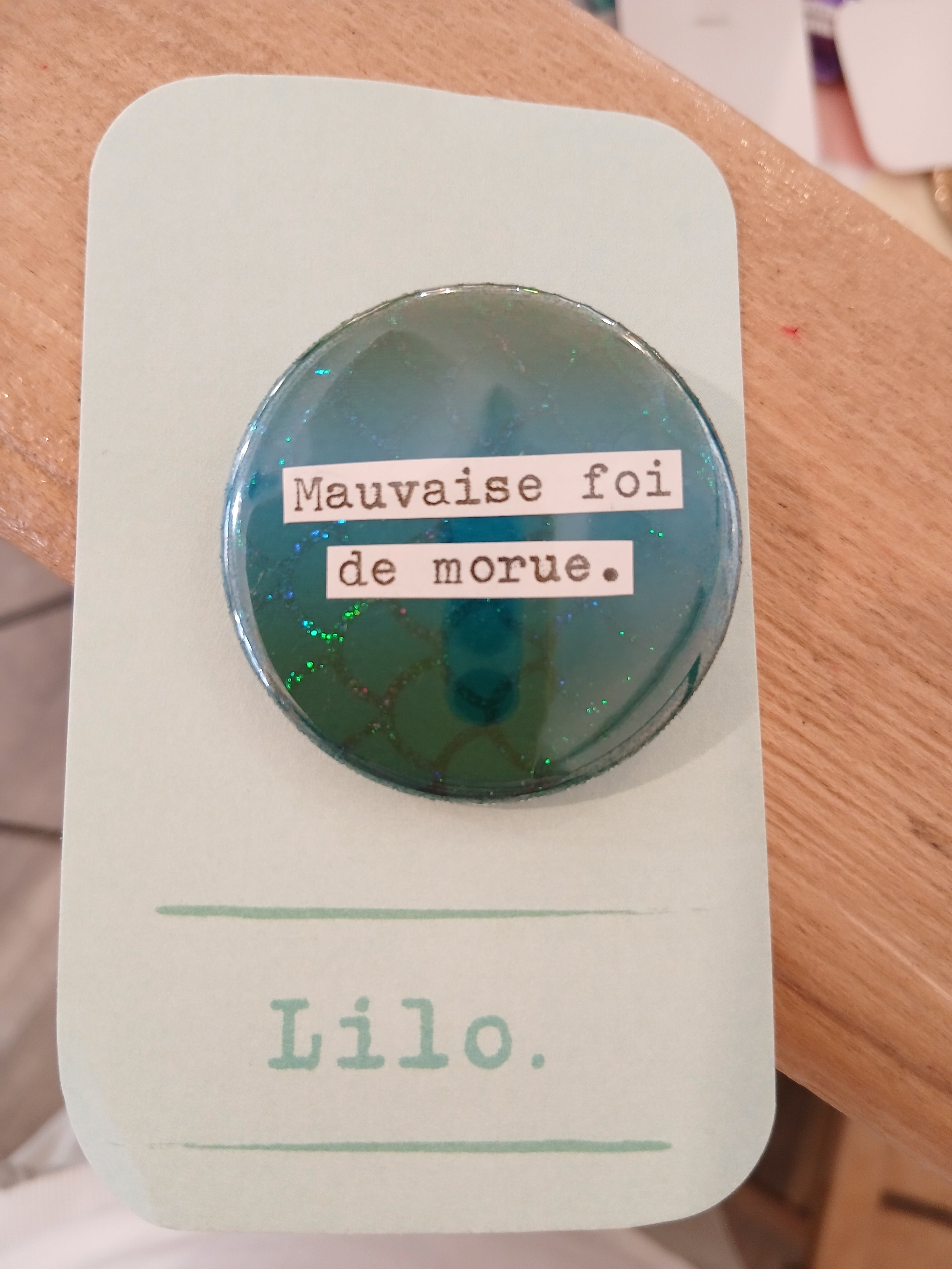 Badge Mauvaise foie de morue