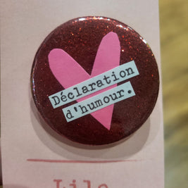 Badge Déclaration d'humour