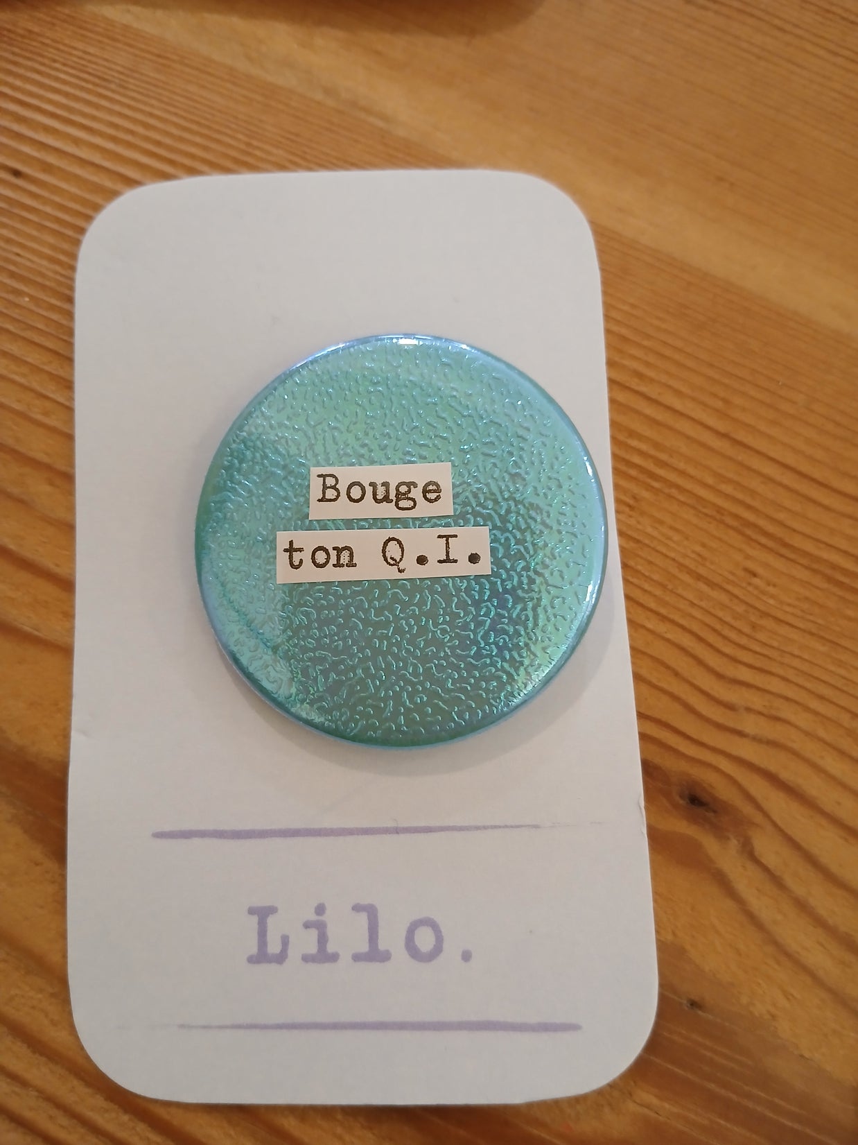Badge Bouge ton Q.I.