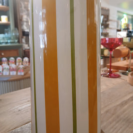 Vase ligné jaune et vert