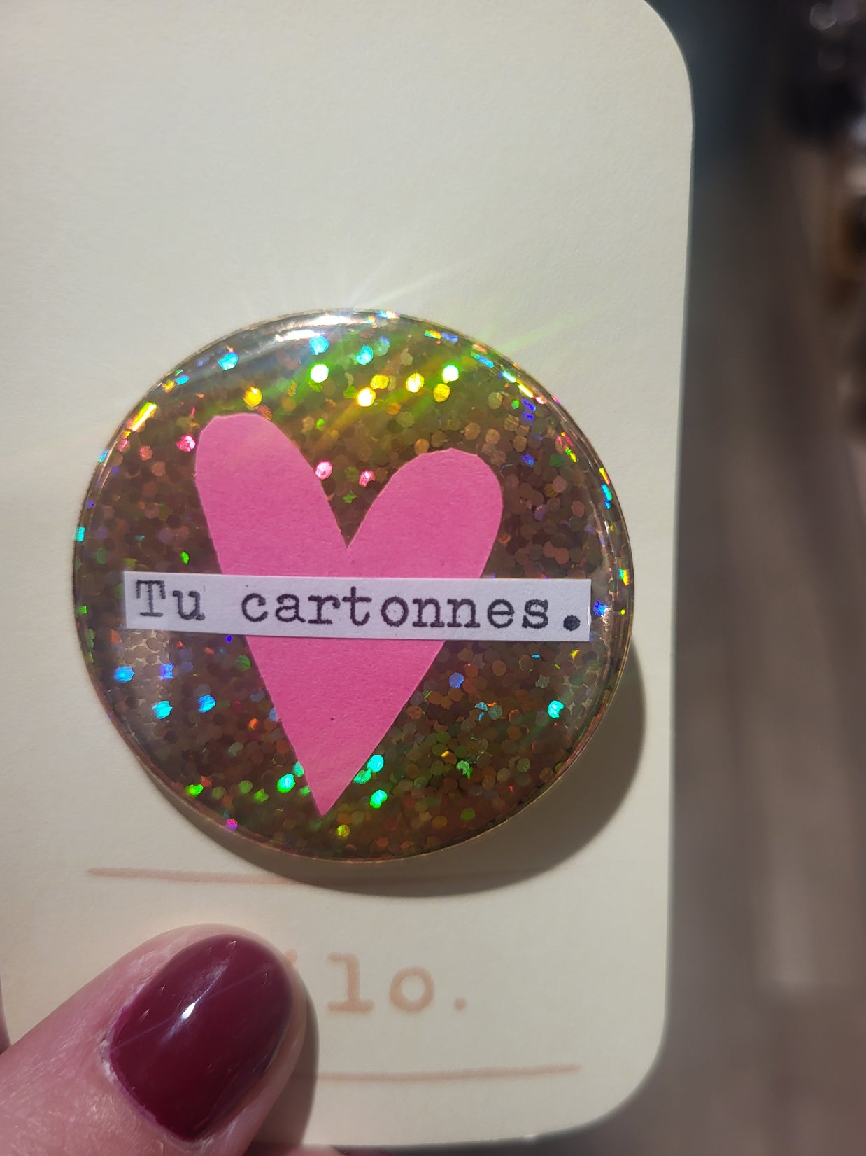 Badge Tu cartonnes