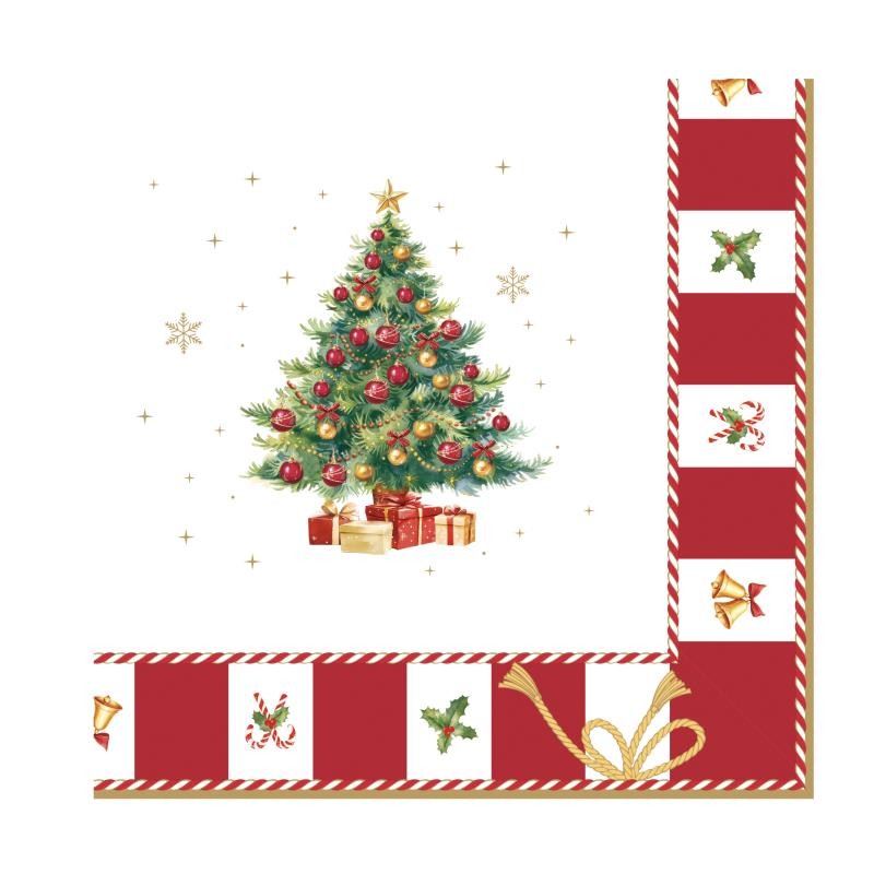 SERVIETTES EN PAPIER 33X33CM CHRISTMAS TALE