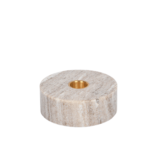 Bougeoir Marbre Beige