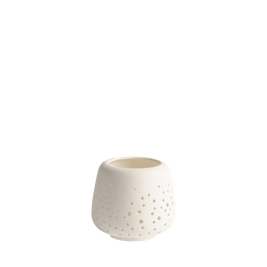 Lanterne en céramique blanche petite