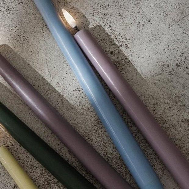 Bougie Conique 25 cm Lavander Set de 2, Uyuni