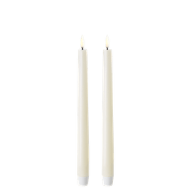 Bougie Conique 25 cm Ivory Set de 2, Uyuni