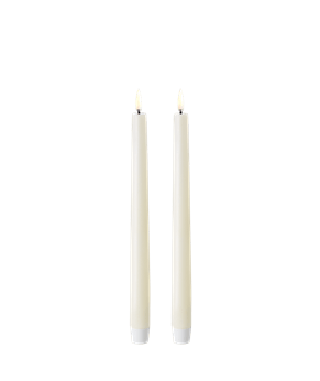Bougie Conique 25 cm Ivory Set de 2, Uyuni