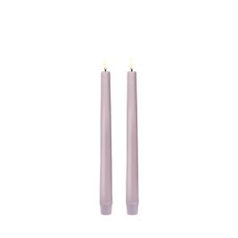 Bougie Conique 25 cm Lavander Set de 2, Uyuni