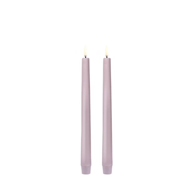 Bougie Conique 25 cm Lavander Set de 2, Uyuni