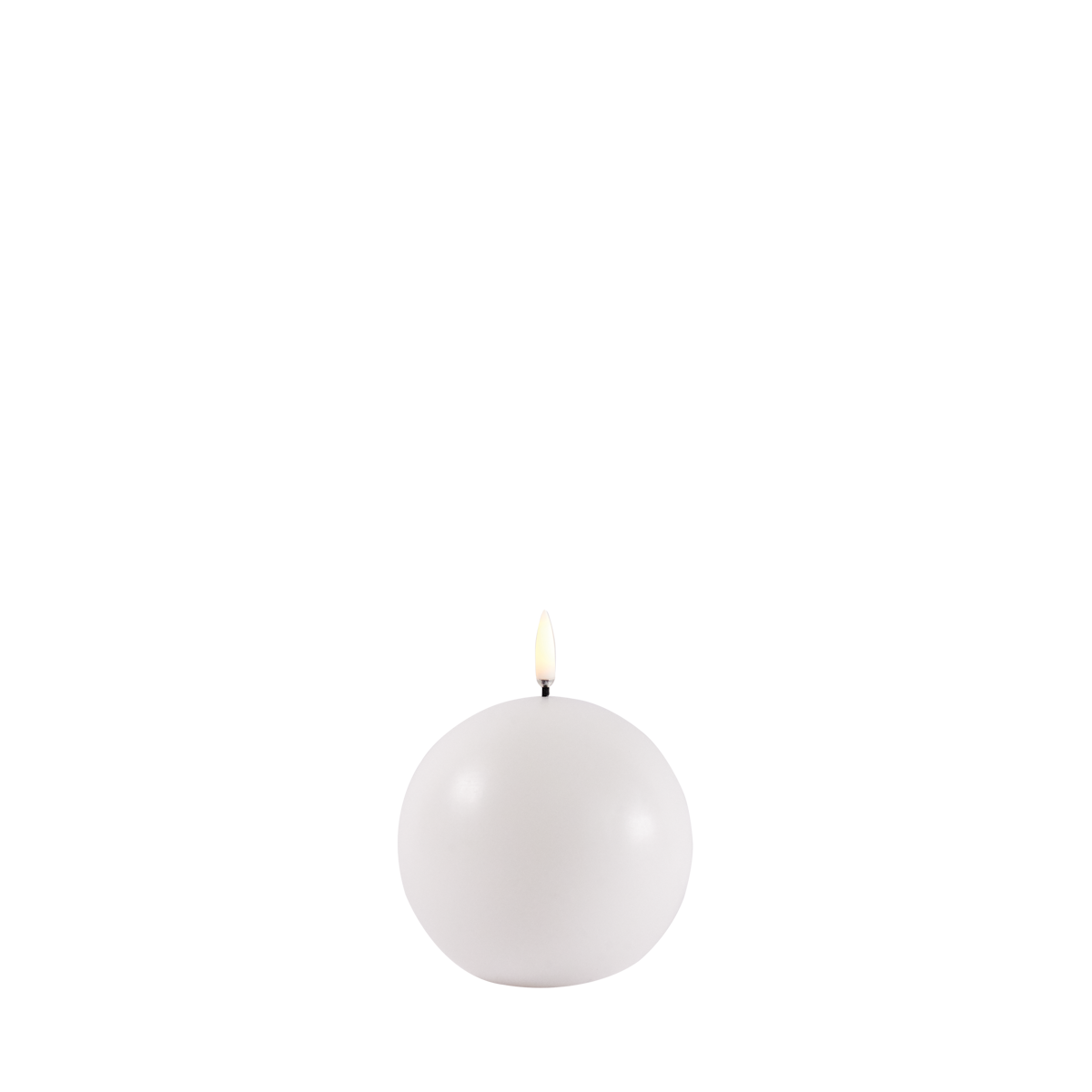 Bougie Boule 10 cm White, Uyuni